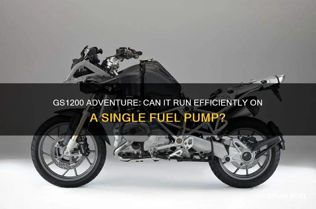 can gs1200 adventure run on one fuel pump