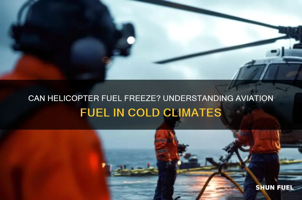 can helicopter fuel freeze