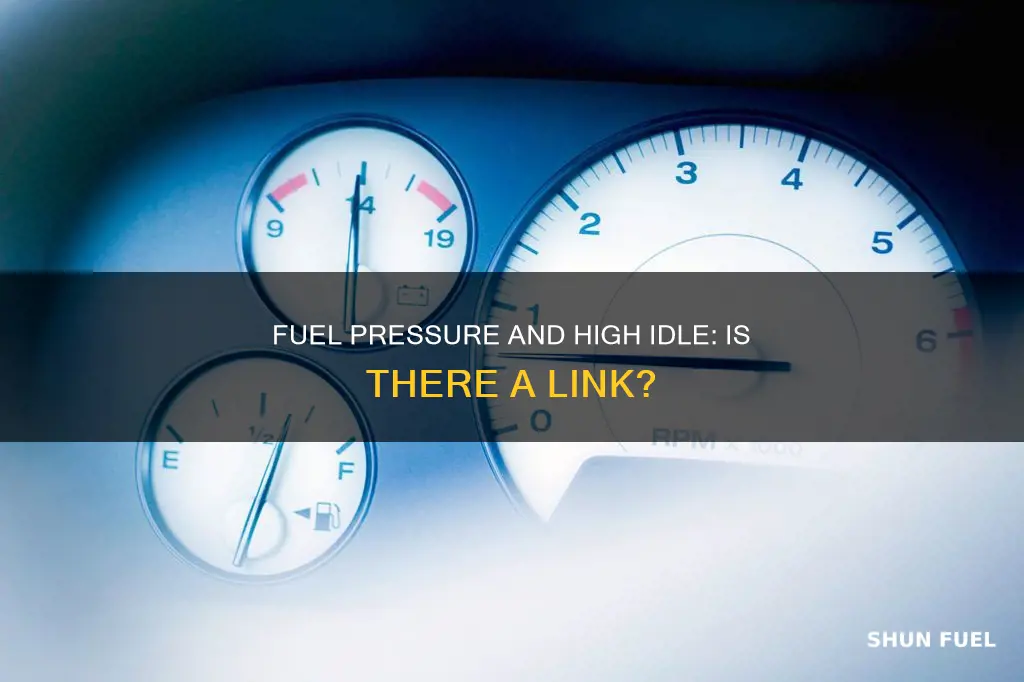 can high fuel pressure cause high idle