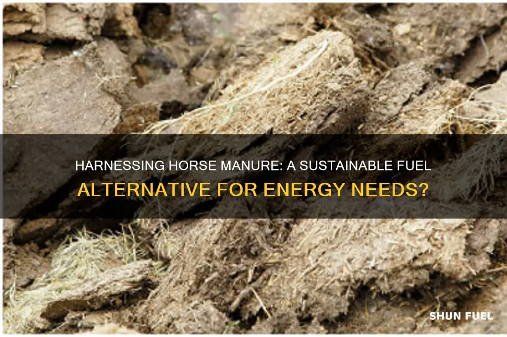 can horse manure be used as fuel