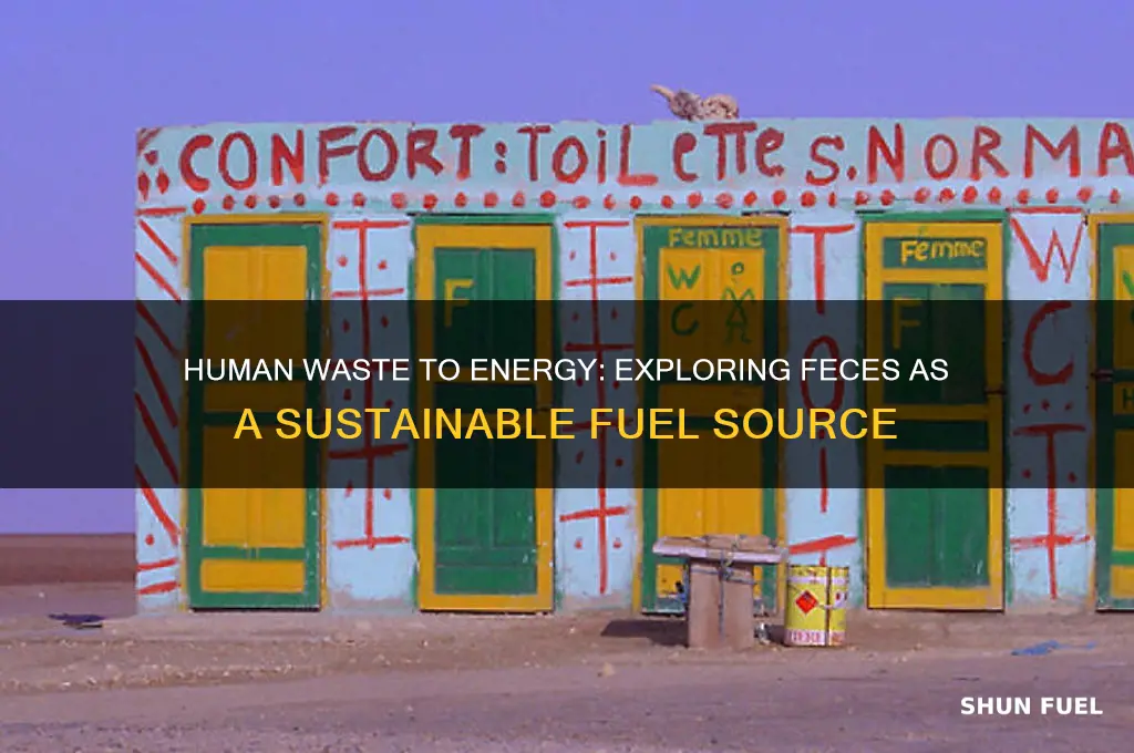can human feces be used as fuel