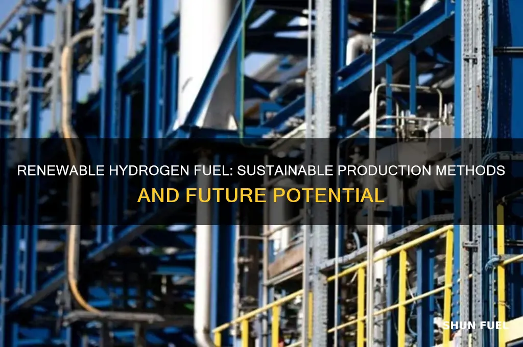 can hydrogen fuel be produces renewably