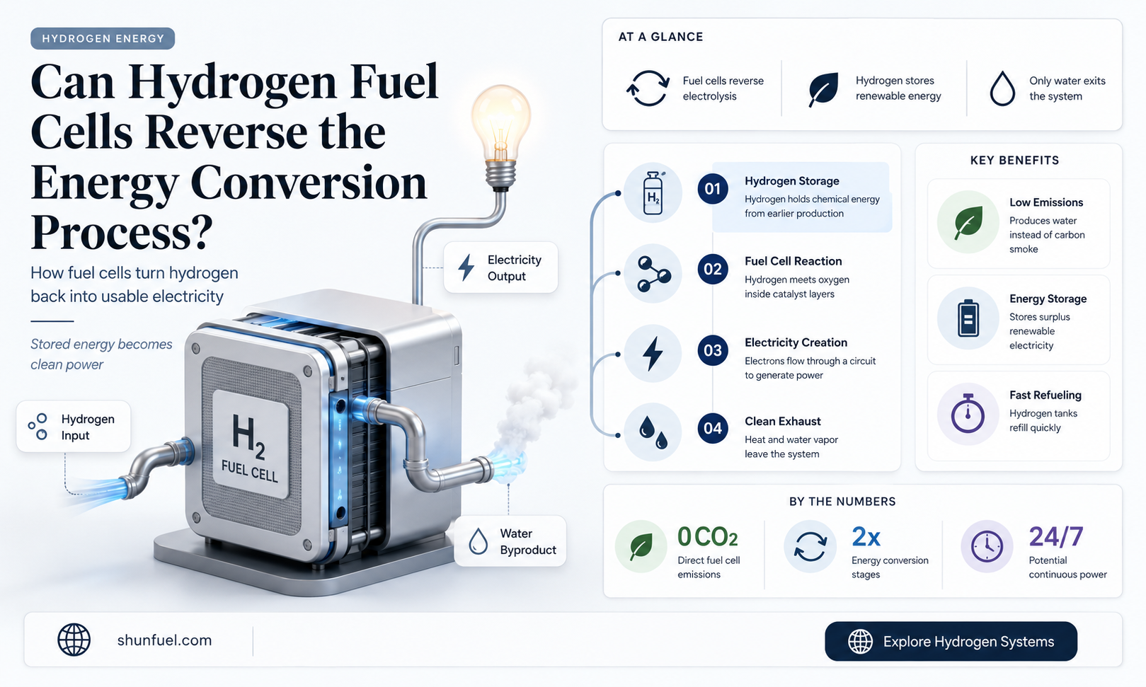 are hydrogen fuel cells reversible