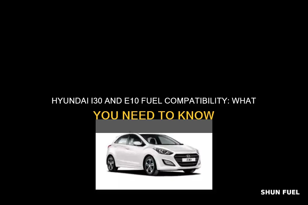 can hyundai i30 use e10 fuel