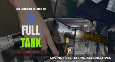 Fuel Cleaner: Can You Add It to a Full Tank?