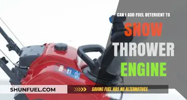 Fuel Detergent in Snow Thrower Engines: Benefits, Risks, and Best Practices