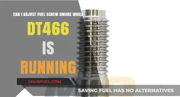 Adjusting Fuel Screw to Reduce Smoke on a Running DT466 Engine