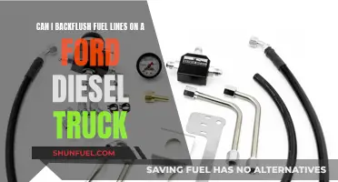 Backflushing Fuel Lines: Ford Diesel Truck Maintenance