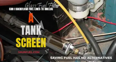 Backflushing Fuel Lines: A DIY Guide to Unclogging Tank Screens