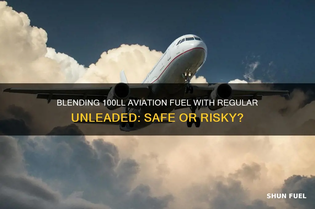 can i blend 100ll fuel with regular unleaded