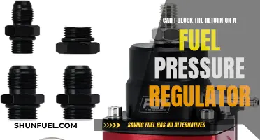 How to Block the Return on a Fuel Pressure Regulator?