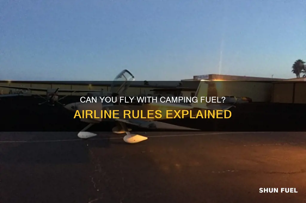 can i bring camping fuel on a plane