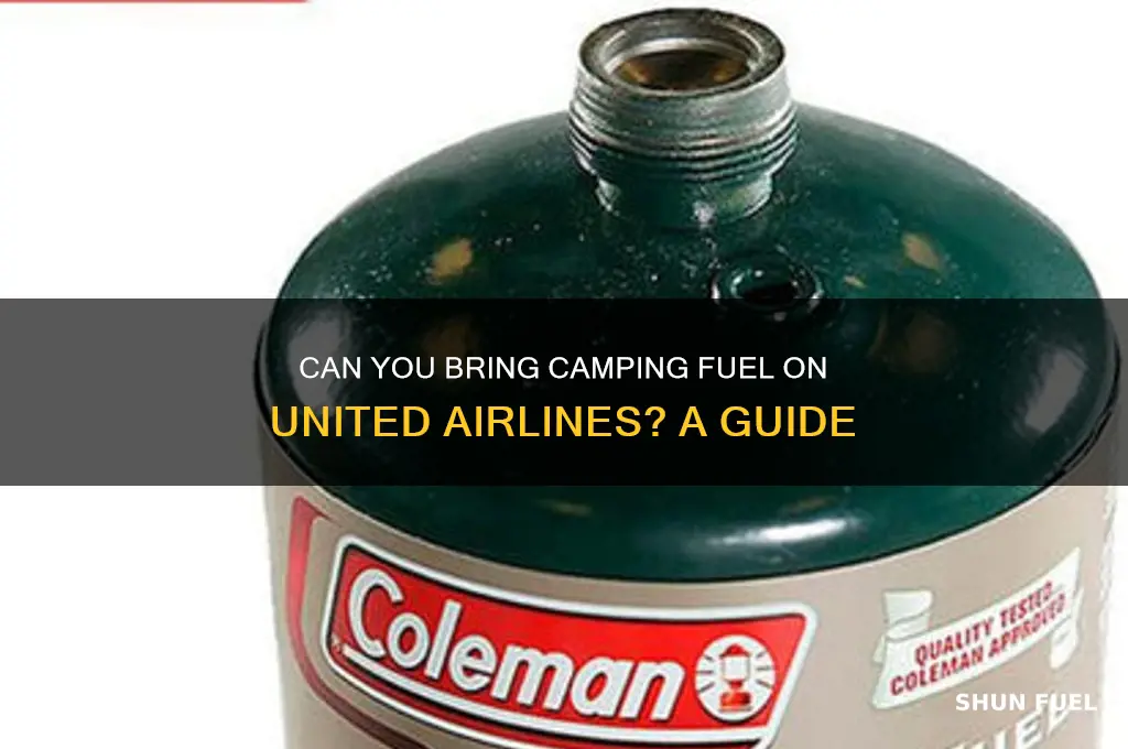 can i bring camping fuel on a united airlines flight
