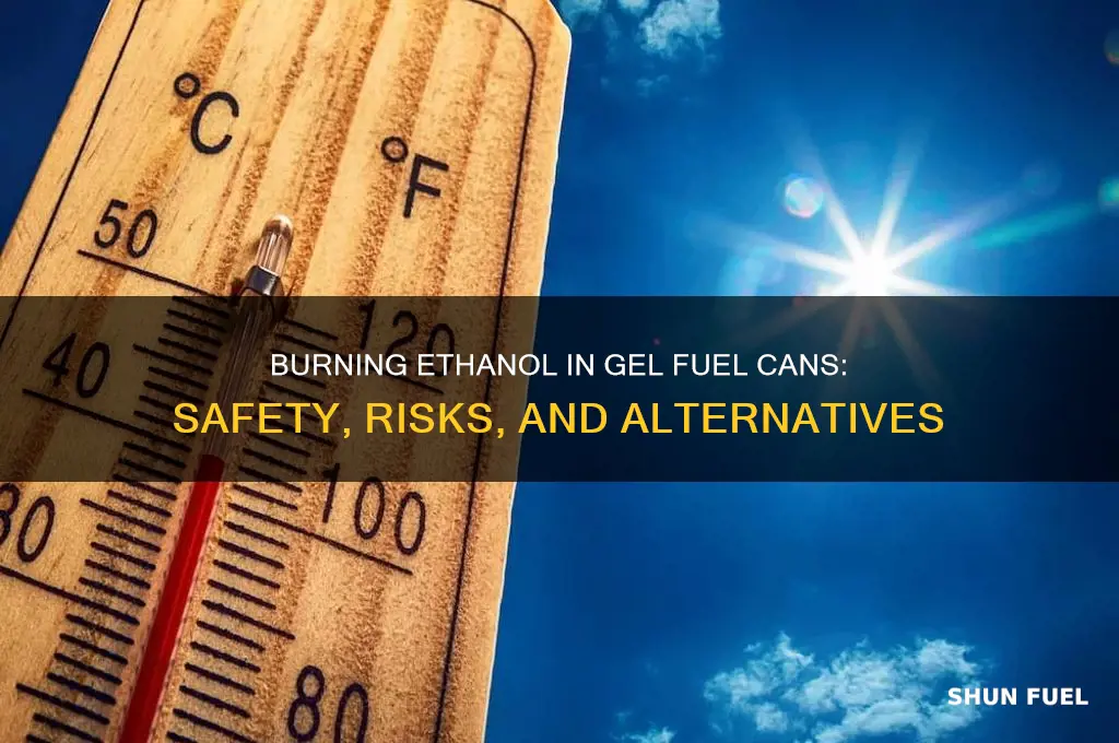 can i burn ethanol in a gel fuel can