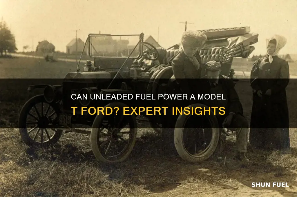 can i burn unleaded fuel in a model t ford