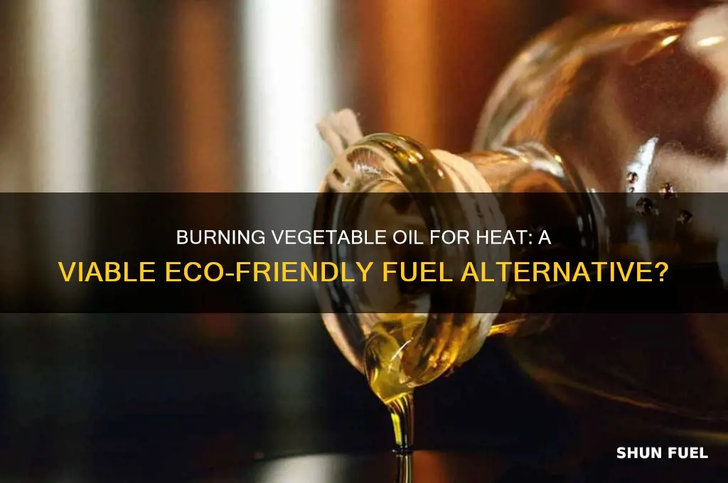 can i burn vegetable oil as heating fuel