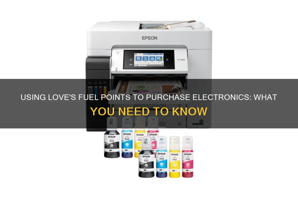 can i buy electronics with loves fuel points