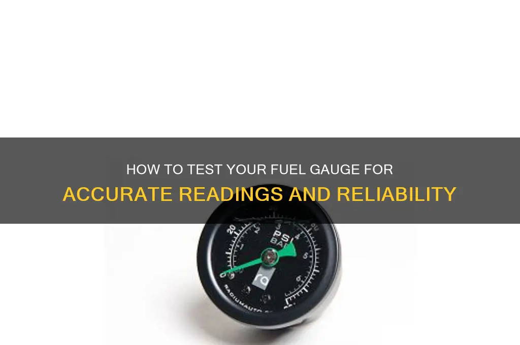 can i check a fuel gauge for accuracy