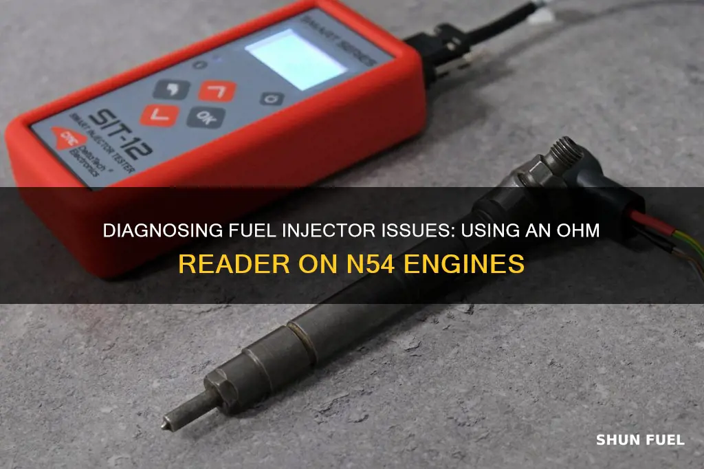 can i check fuel injector with ohm reader n54