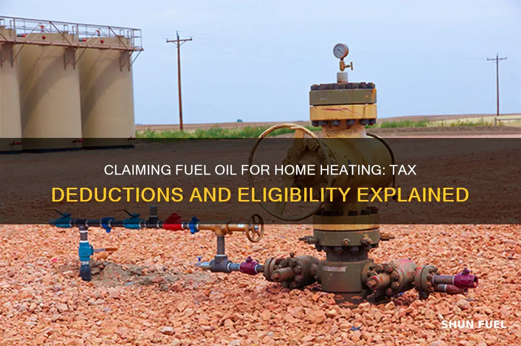 can i claim fuel oil for heating a home