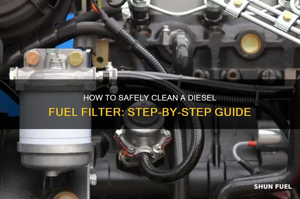 can i clean a diesel fuel filter