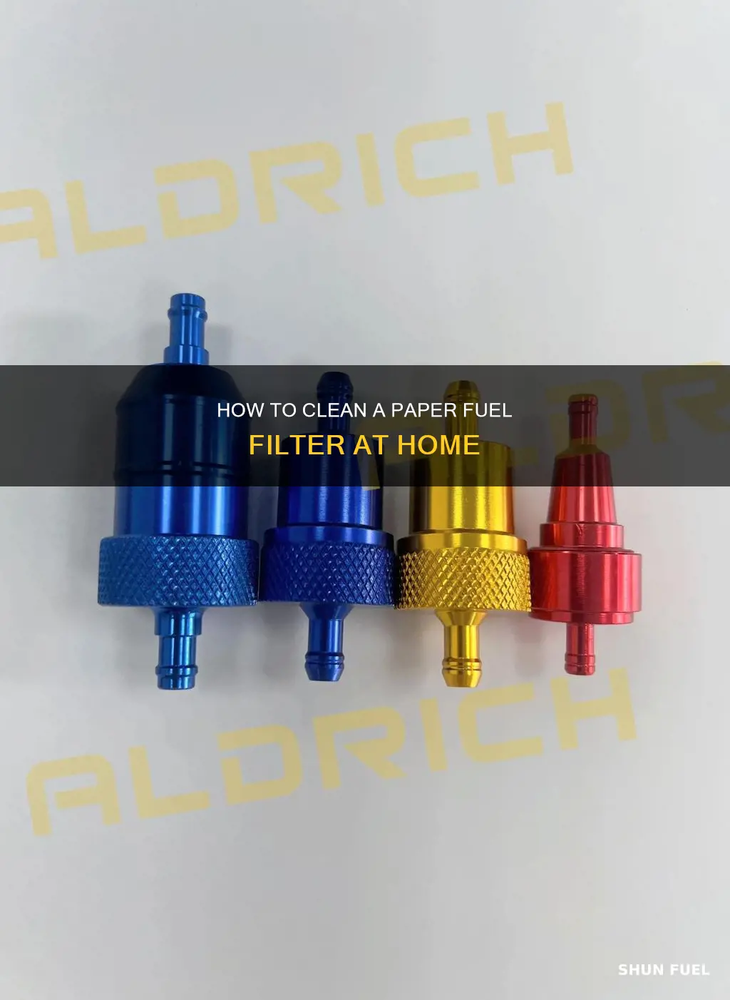can i clean a paper fuel filter