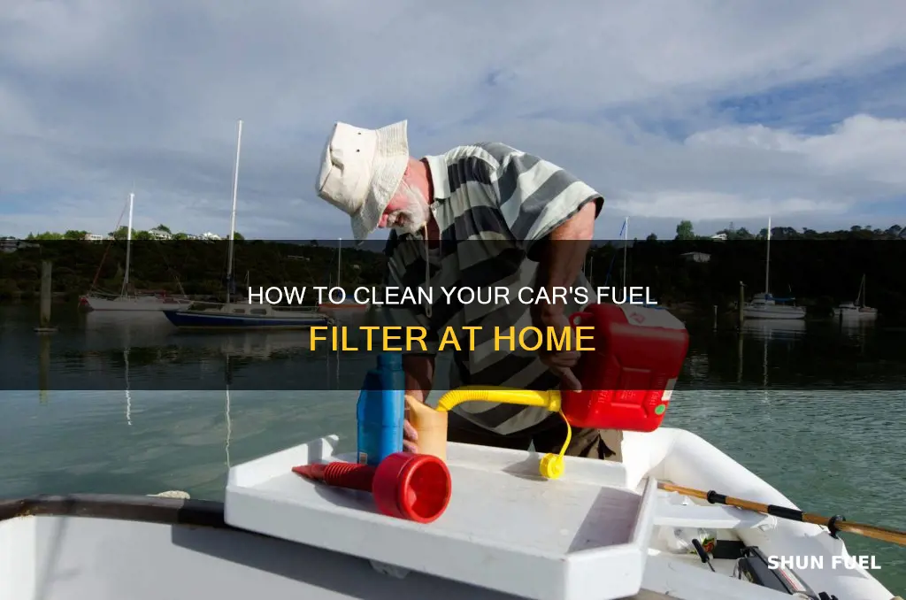 can i clean fuel filter on car