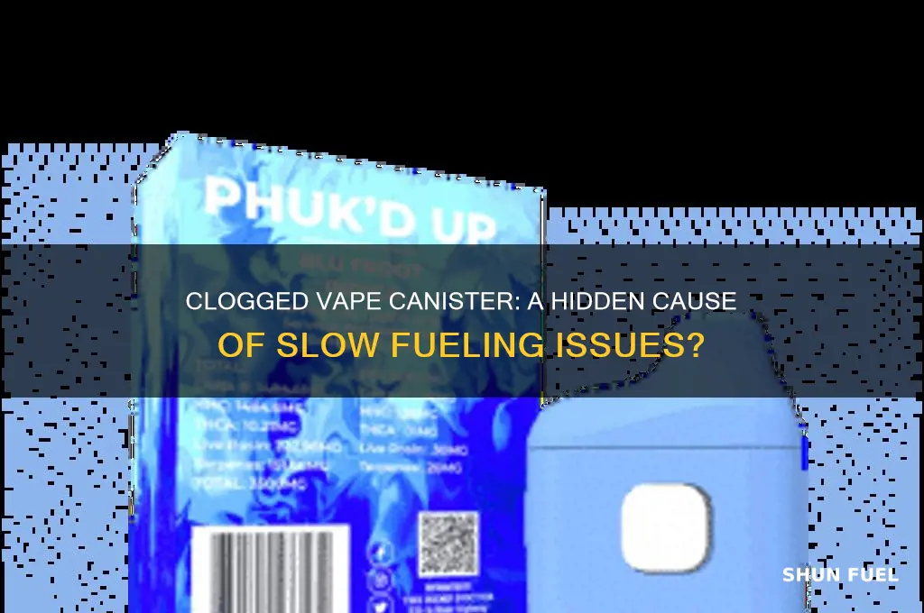 can i clogged vaper canister cuase slow fueling