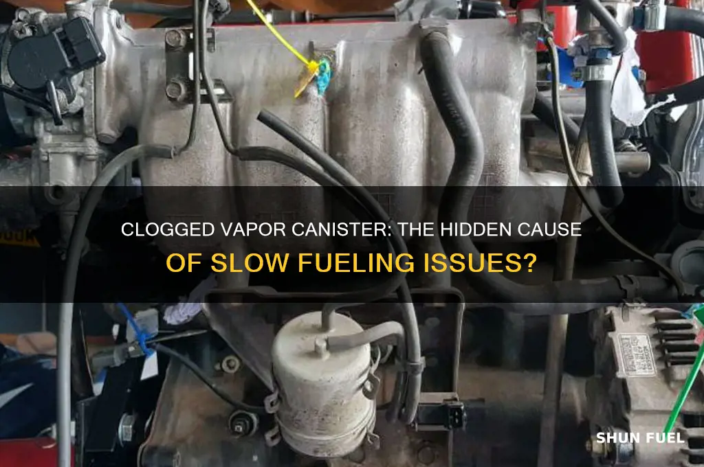 can i clogged vapor canister cause slow fueling