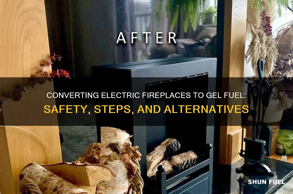 can i convert a electric fireplace to gel fuel