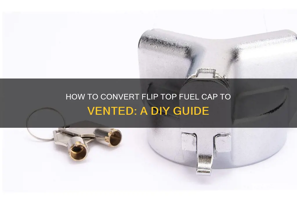 can i convert flip top fuel cap to vented