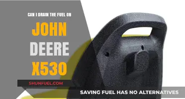 How to Safely Drain Fuel from Your John Deere X530