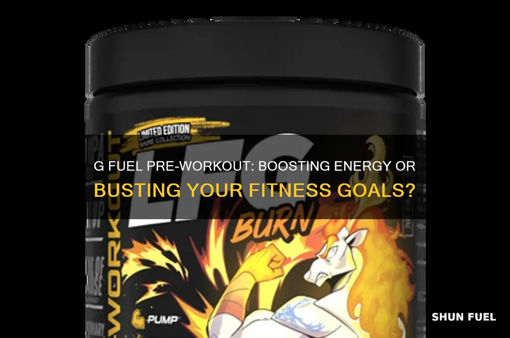 can i drink g fuel before working out
