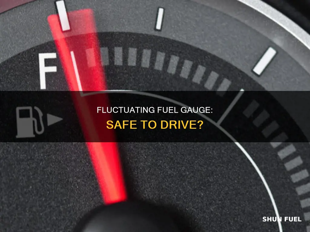 can i drive car with fluctuating fuel gauge