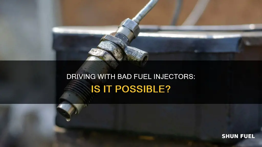 can i drive my car with bad fuel injectors