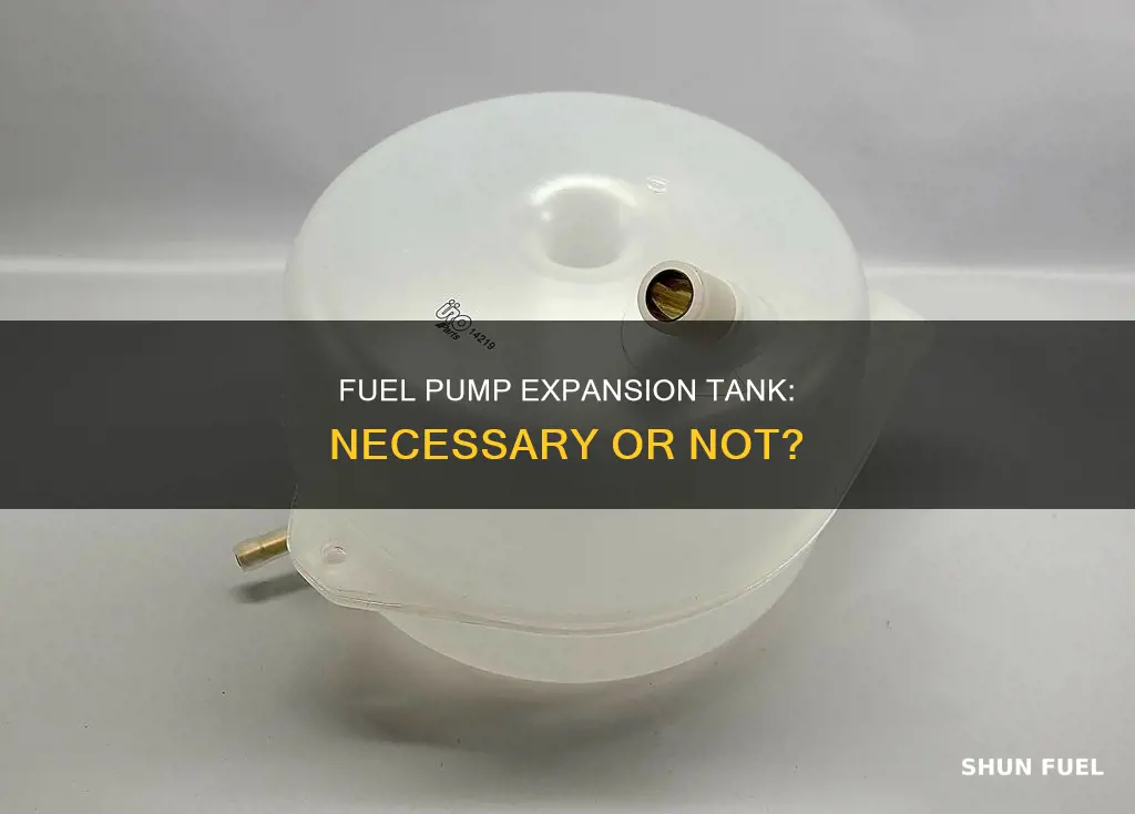 can i eliminate fuel pump expansion tank