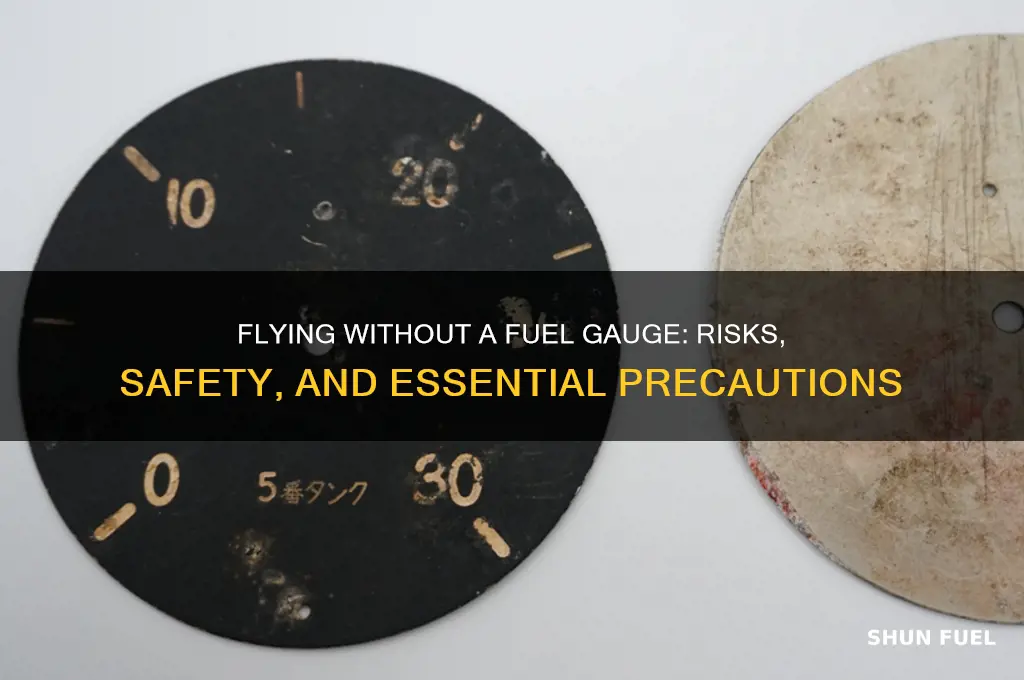 can i fly without fuel gauge not working