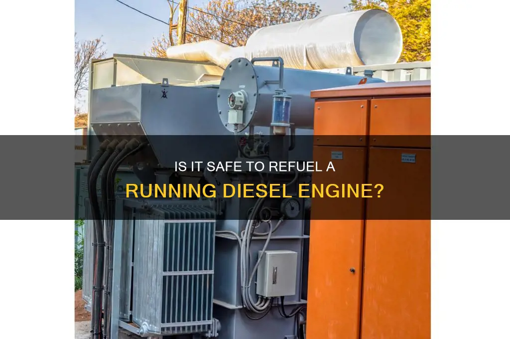 can i fuel a diesel while it