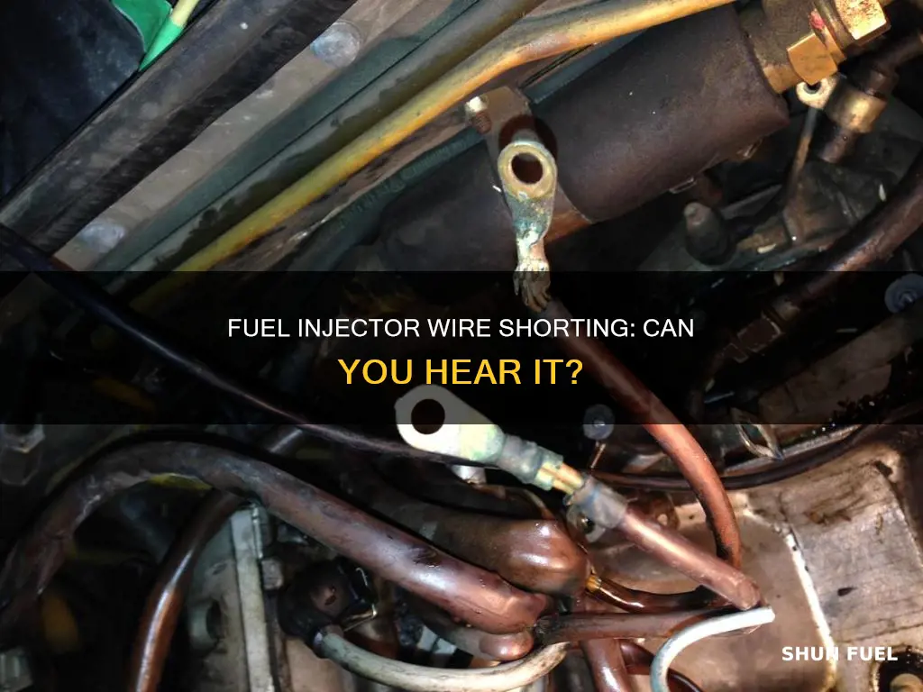 can i hear a fuel injector wire shorting