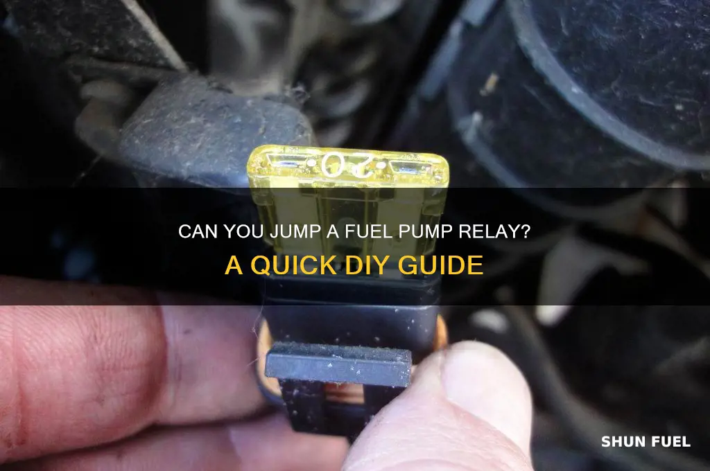 can i jump fuel pump relay