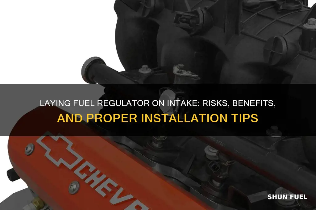 can i just lay fuel regulator on intake