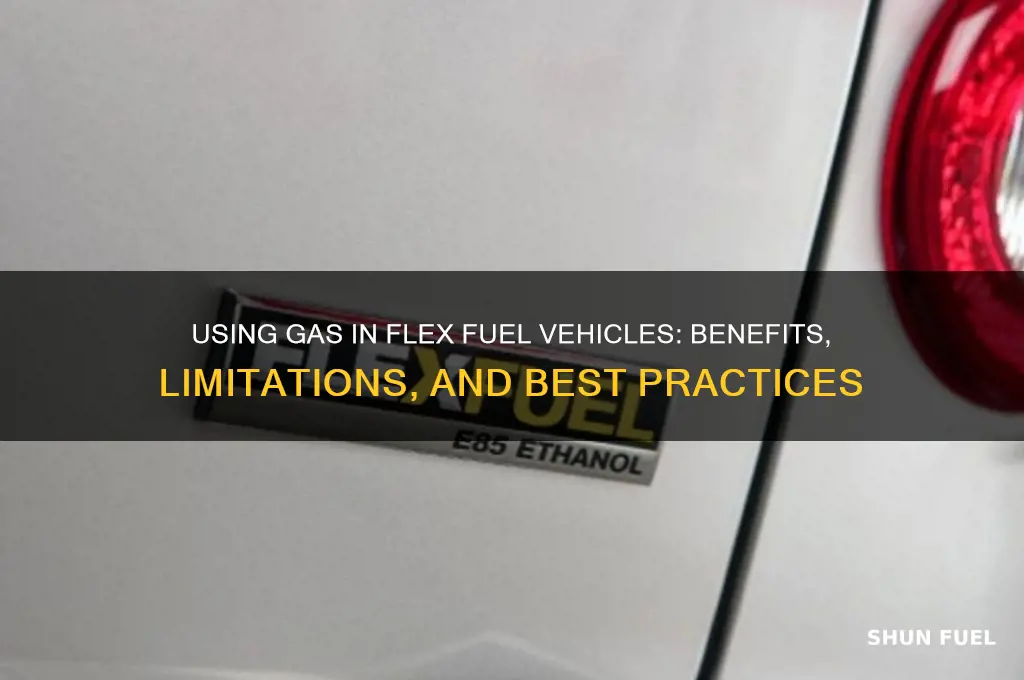 can i just use gas for a flex fuel car