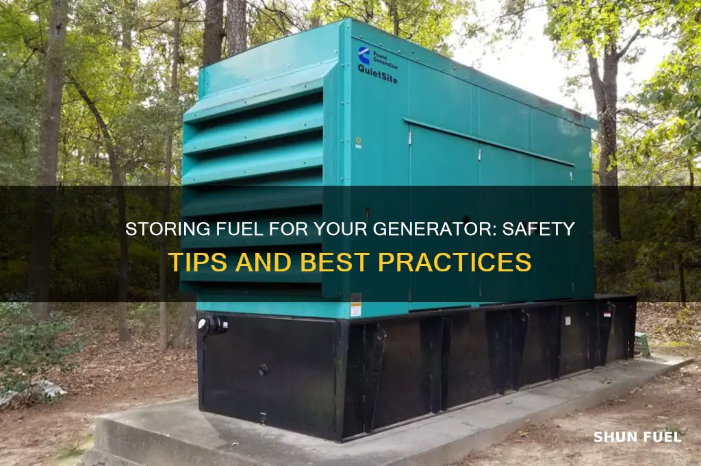 can i keep fuel in my generator