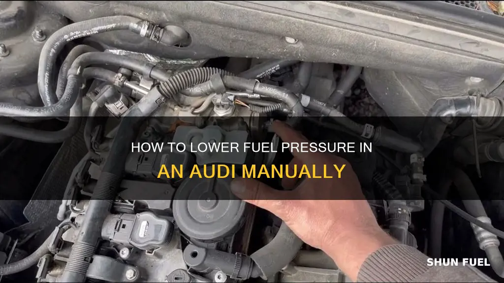 can i lower fuel pressure in audi without scan tool