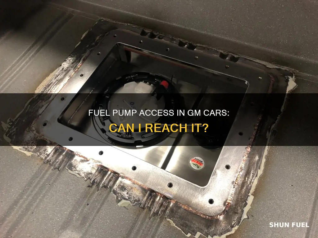 can i make excess for fuel pump in gm cars