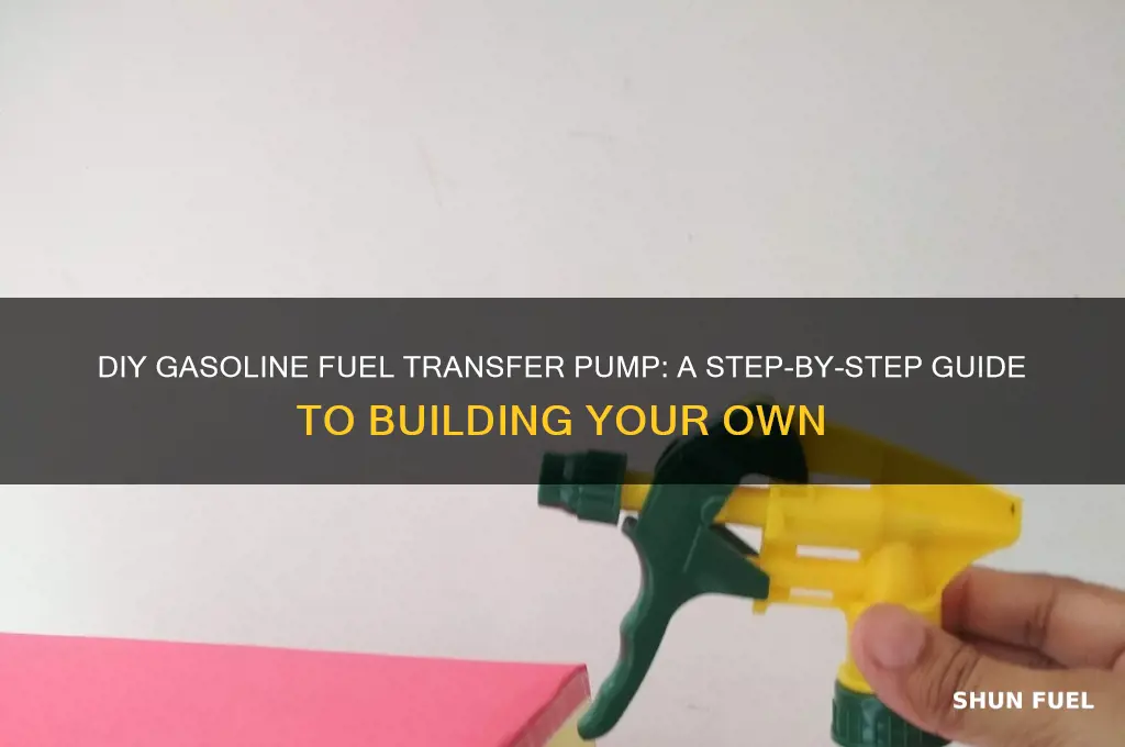 can i make my own gasoline fuel transfer pump
