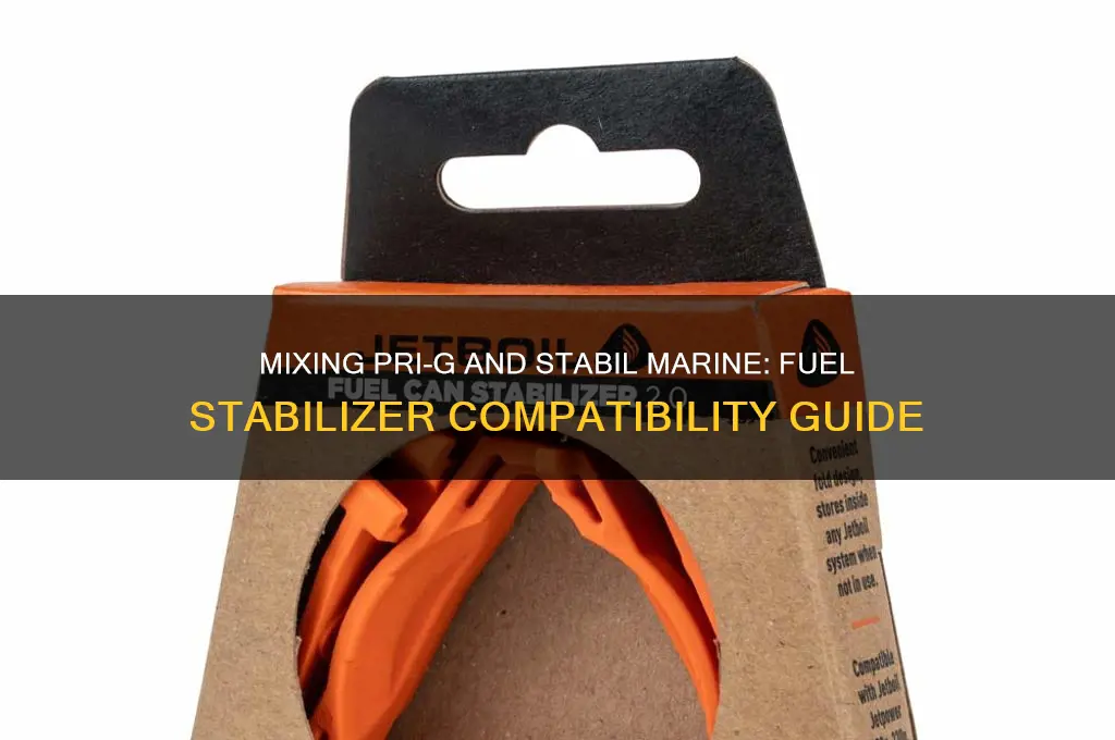 can i mix pri-g fuel stabilizer with stabil marine fuelstabilizer