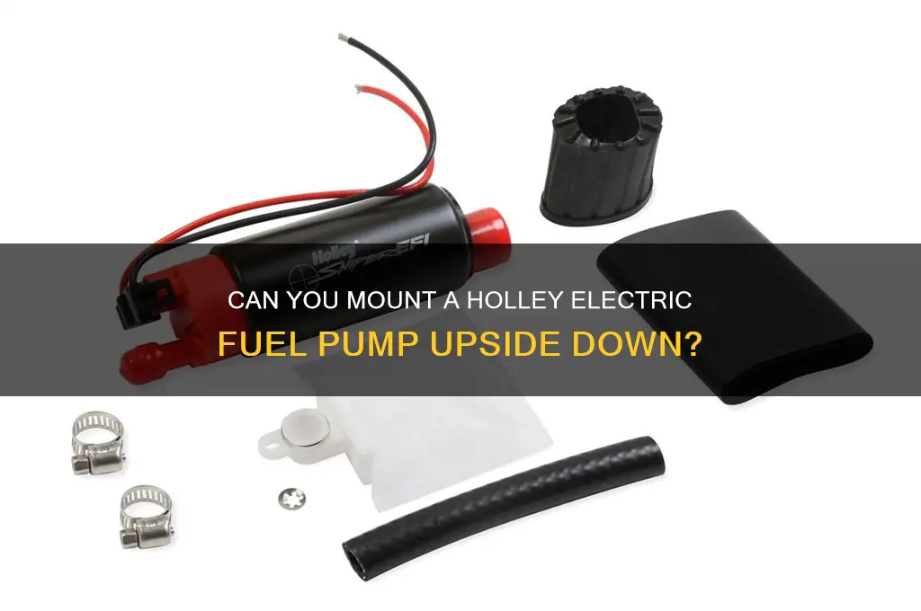 can i mount a holley electric fuel pump upside down