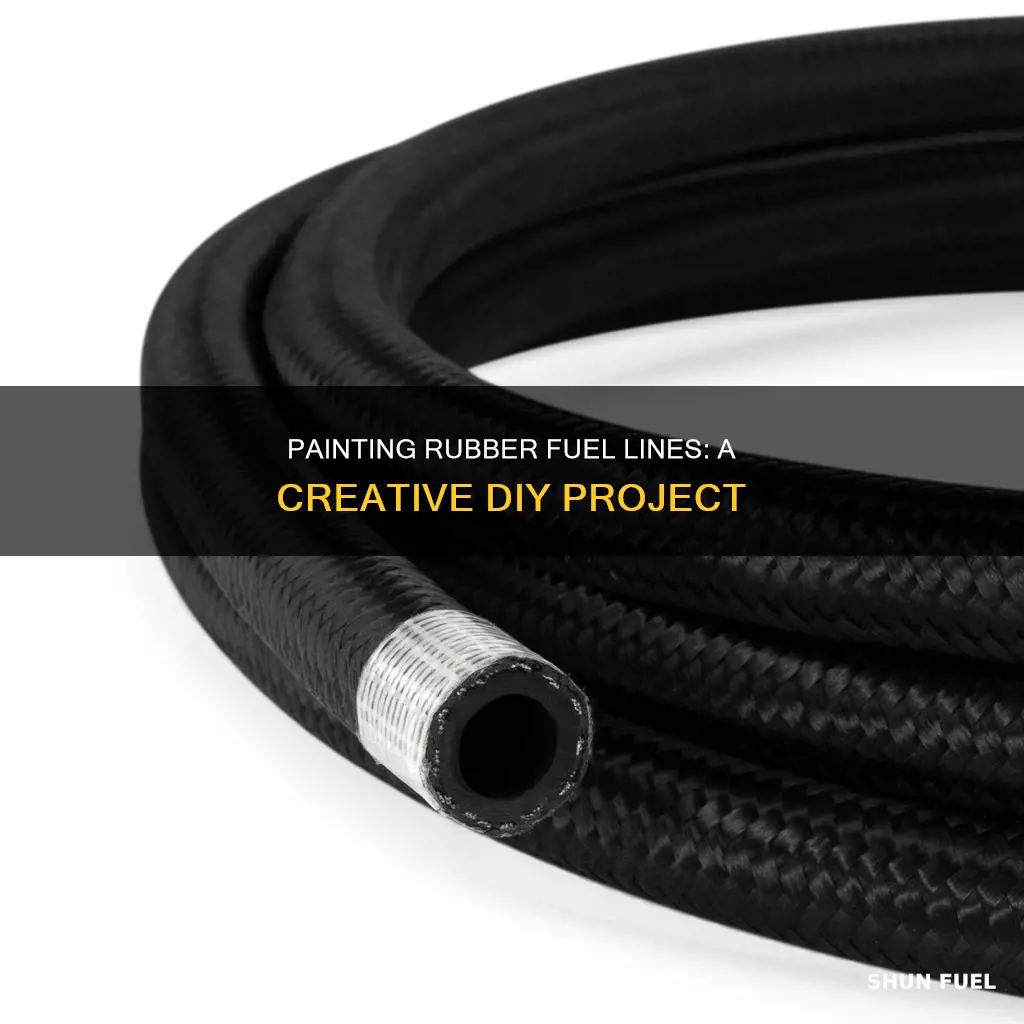 can i paint rubber fuel line hose