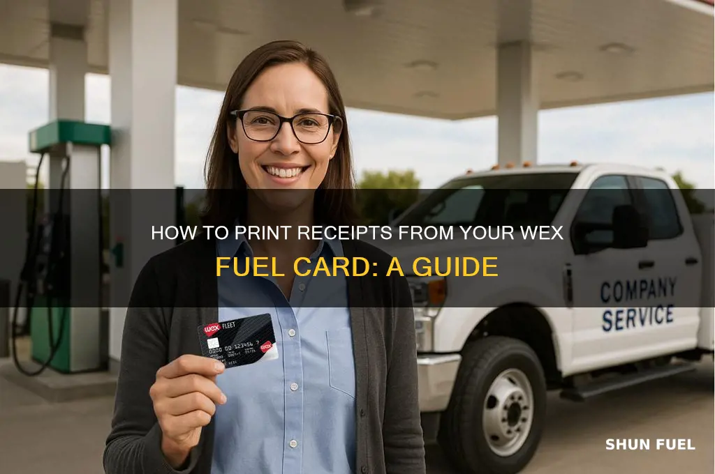 can i print receipts from wex fuel card